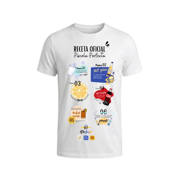 Polera Receta Oficial Piscola Perfecta