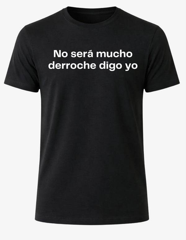 Polera "No será mucho derroche digo yo"