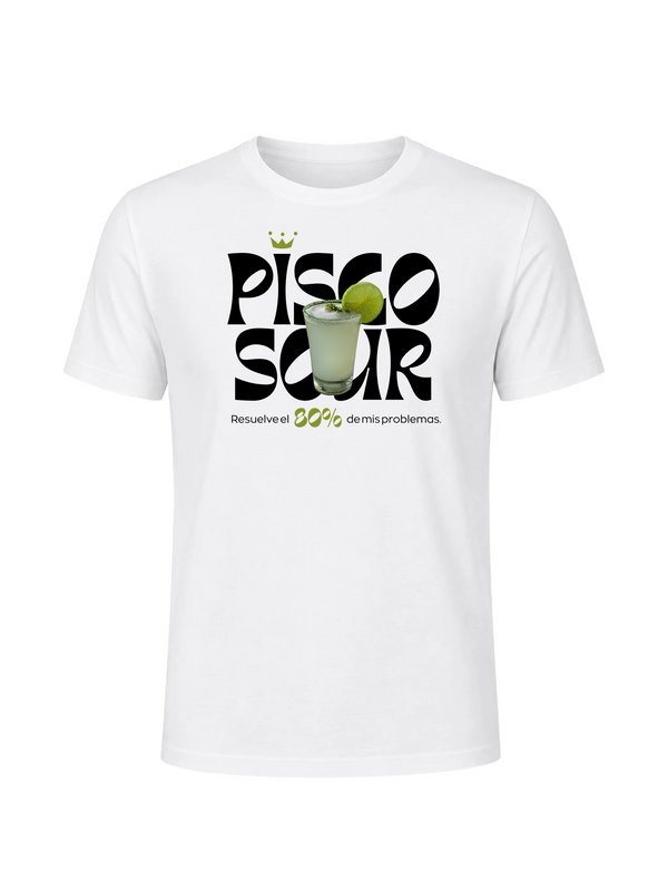 Polera - Pisco sour resuelve el 80% de mis problemas