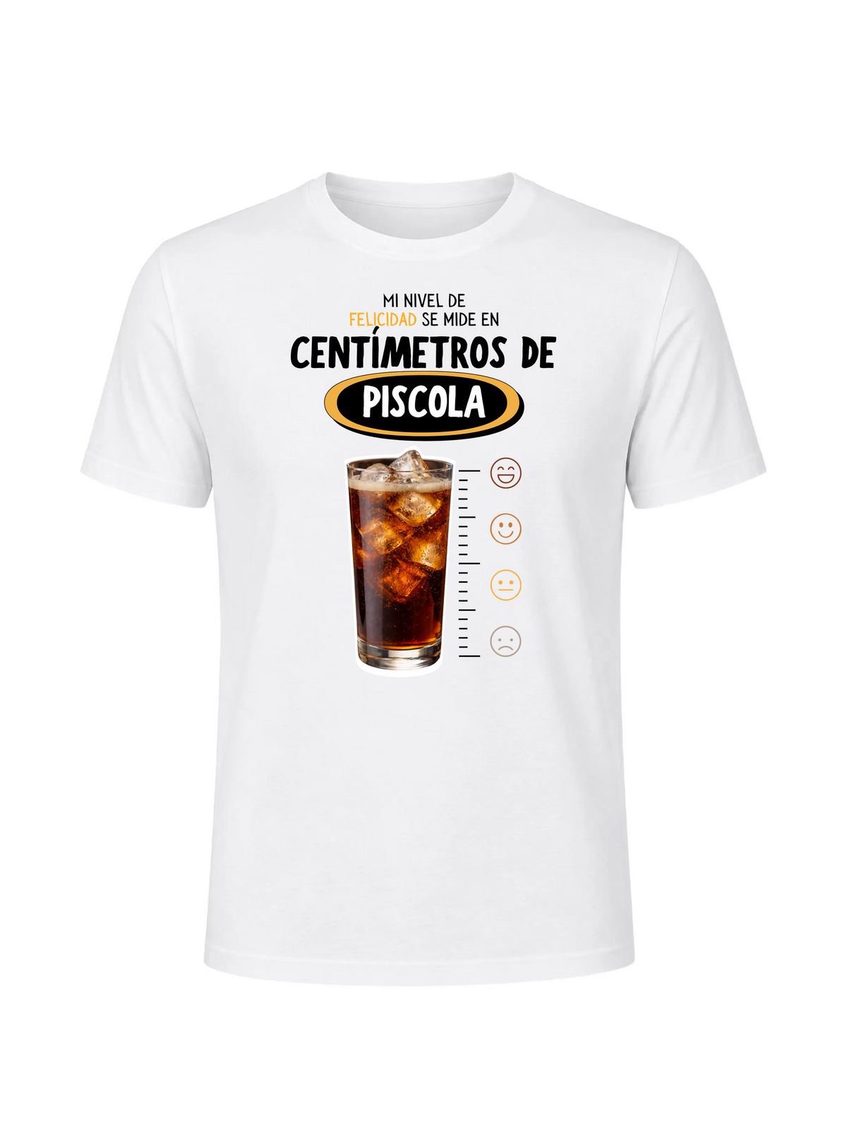 Polera - Mi nivel de felicidad se mide en centímetros de Piscola
